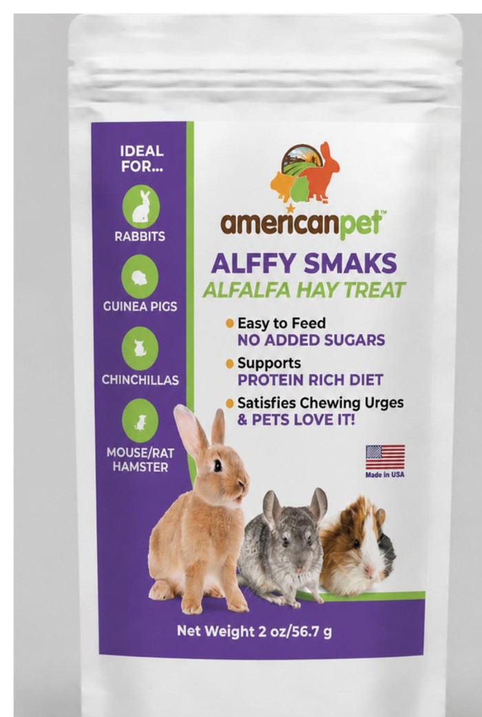 American Pet Alffy Smaks alfalfa hay treats