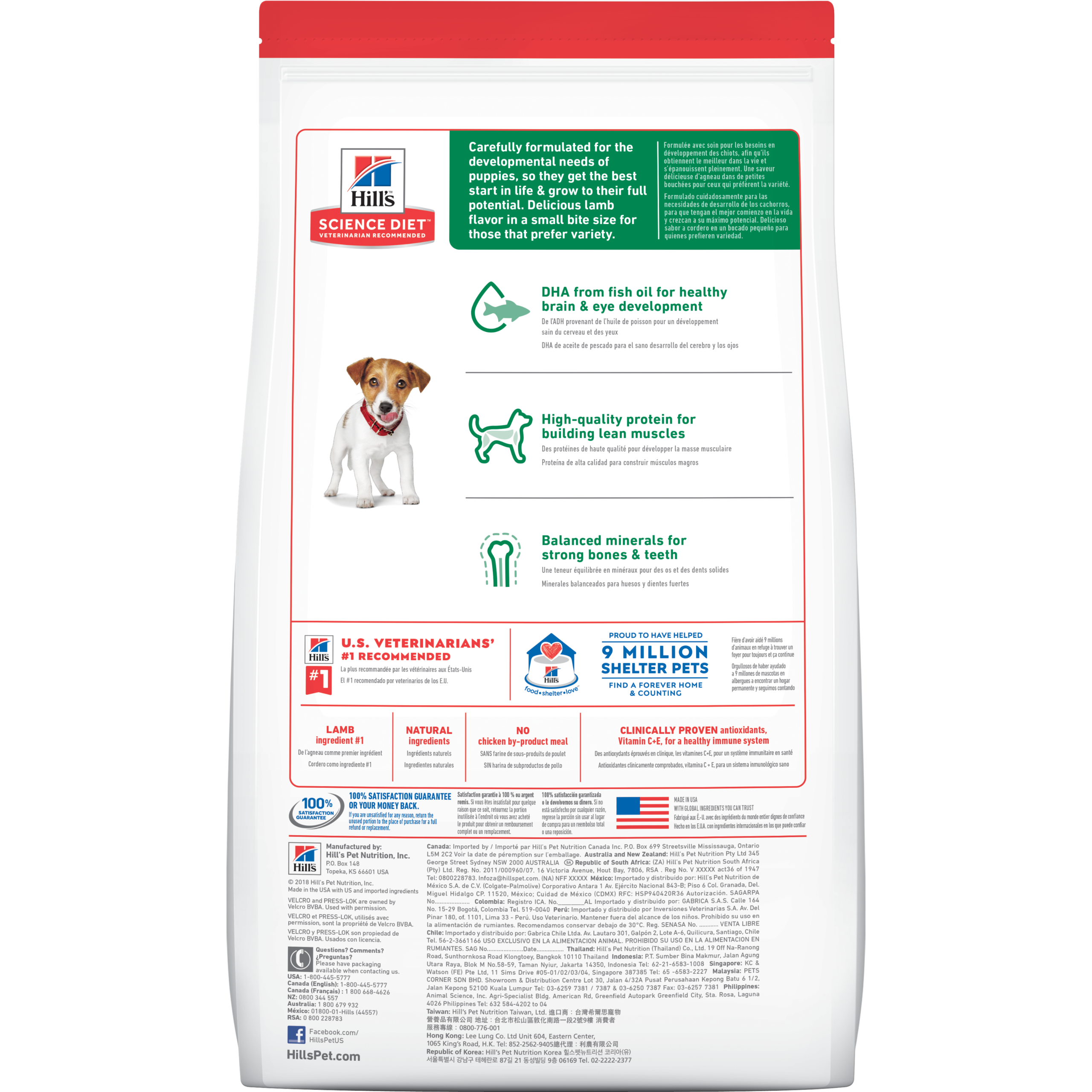 Hill's Science Diet Puppy Small Bites Lamb Meal & Rice Dry Food - Image 2